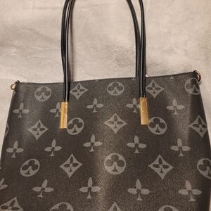 Luxury Black Designer Tote Bag